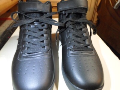 FILA Men's Vulc 13 High Top Sneaker Triple Black - 1CM00347-001-Size 10