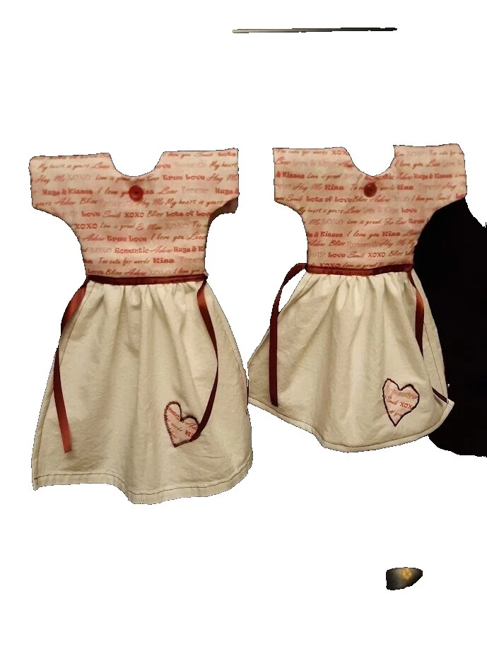 Handmade Corazones cocina y paños de cocina