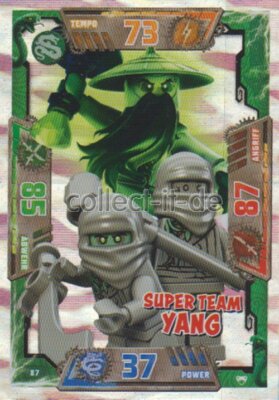 LEGO Ninjago SERIE 2 Sammelkarten - 87 - Super Team Yang - Schurken Karte
