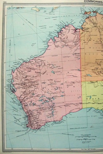 Australia - Mappa originale del 1926 di Giorgio Filippo. Vintage - Foto 2 di 3
