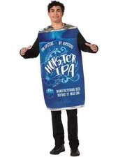 Craft Beer Can Costume HIPSTER IPA beer costume by Rasta Imposta ONE size adult