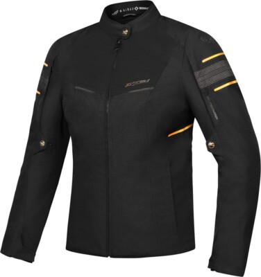 Ixon Lady Wilana Motorradjacke Schwarz Gold Touring Größe M