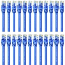 Cat6 Cable 3 ft (100-Pack) Blue Patch Cables