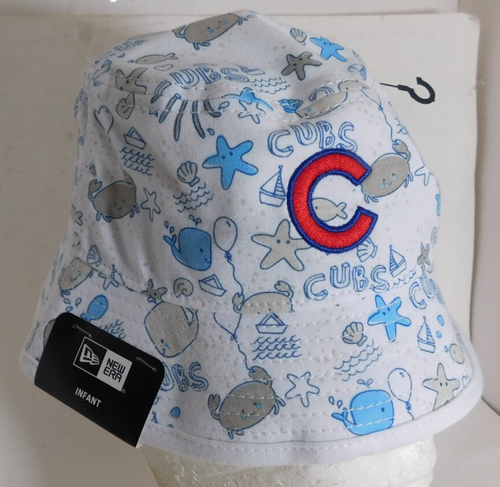 Chicago Cubs Infant Bucket Hat Cap MLB New Era Embroidery & Print Fitted