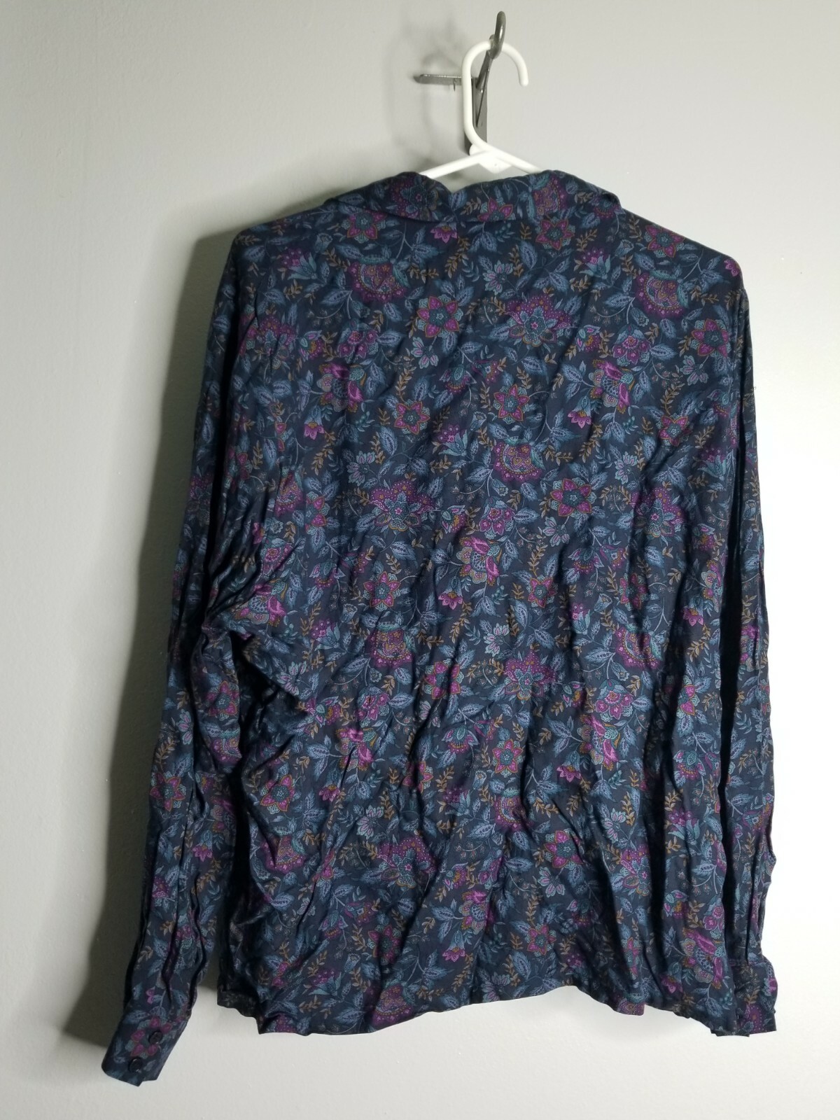 Womens PENDLETON Classic Button Up Top Shirt Blue… - image 2