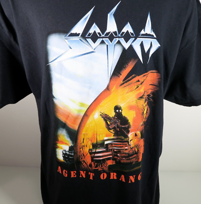 Sodom Agent Orange Heavy Metal Rock Band Black Concert T-Shirt