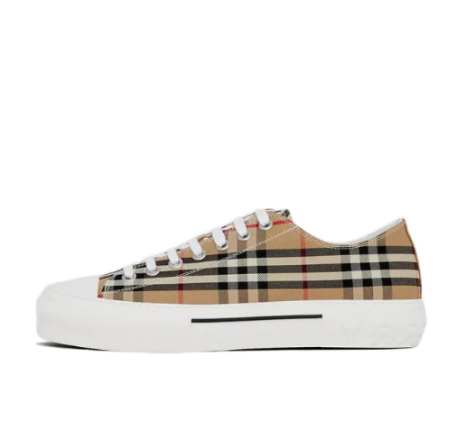 Burberry Vintage Check Casual Shoes Men's Beige 8049745