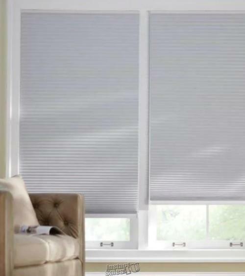 HDC-Shadow White Cordless Blackout Cellular Shade - 48 in. W