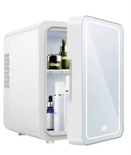 New Portable Skincare Mini Fridge with LED Lights & Mirror