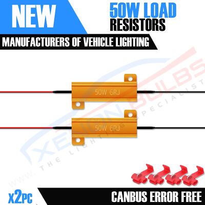 50W 6 OHM LED Can-Bus WIDERSTÄNDE WARN CANCELLER SCHNELLBLITZANZEIGE 1156 1157
