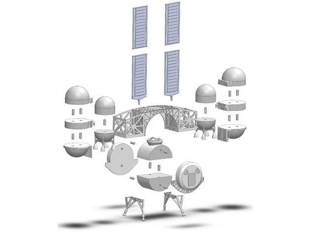 3d printed Dynetics Lunar Lander 1:48 - Image 4 of 4