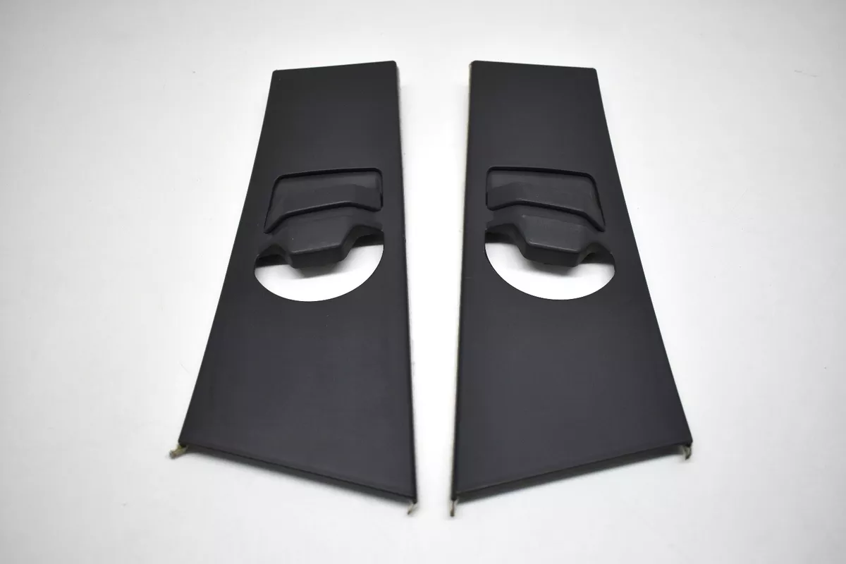 BMW E46 Black Belt Inner Trim Left Right Sides Pair Original 