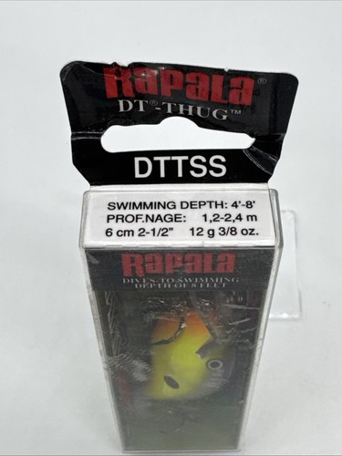 Rapala DT Thug Crankbait - DTTSS Chartreuse Shad New Old Stock Discontinued - Picture 8 of 8