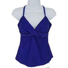 Athleta Swim Tank Womens Medium 34 B/C Underwire Adjustable Strap Swim Beach