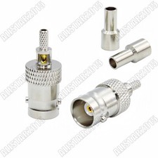 10x BNC Jack Female RF Connector Crimp for RG316 RG174 RG178 LMR100 Cable New