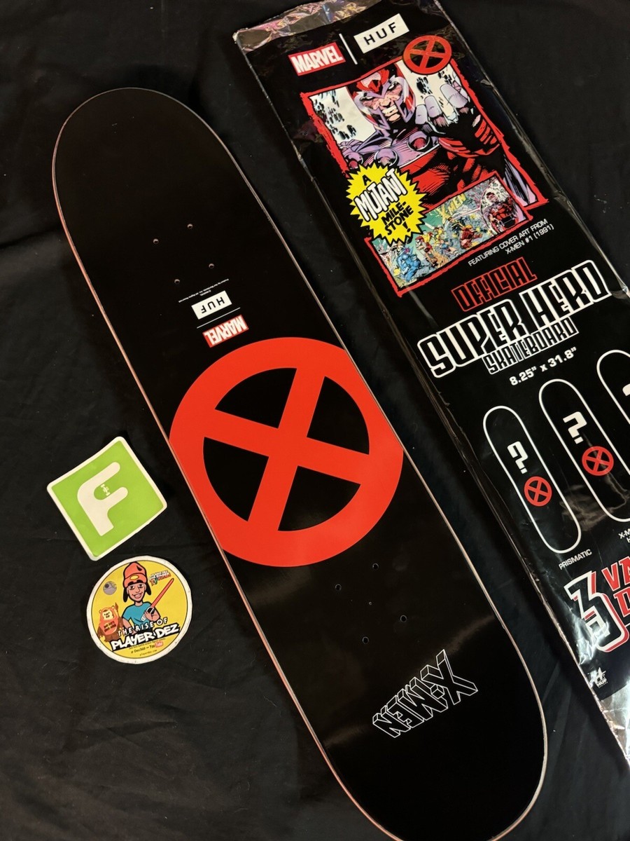 SUPER RARE Gold Holofoil X Men Marvel Huf Skateboard Deck