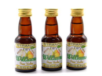3 x Williams Pear Vodka 25ml - Aroma für Wodka | Essenz für Wodka