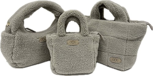 OOG teddy fur plush small bag wool shoulder bag handle bag tote bag - Picture 29 of 37