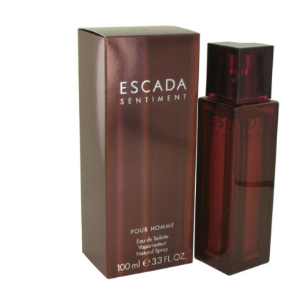 Escada Sentiment Men's Cologne 3.4oz/100ml EDT Spray (Cellophane Ripped off)