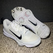 Nike Mens Size 7 Force Zoom Trout 9 Metal Baseball Cleats White Black FB2907-100