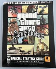 Grand Theft Auto San Andreas Official Strategy Guide With Map/ Poster Paperback 