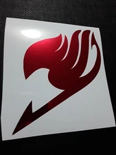 Fairy Tail Guild Symbol Tattoo Holo Red Anime Sticker Vinyl Decal Waterproof!