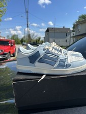 Amiri Sunset Skate Low Mens Sneakers Blue Whi...