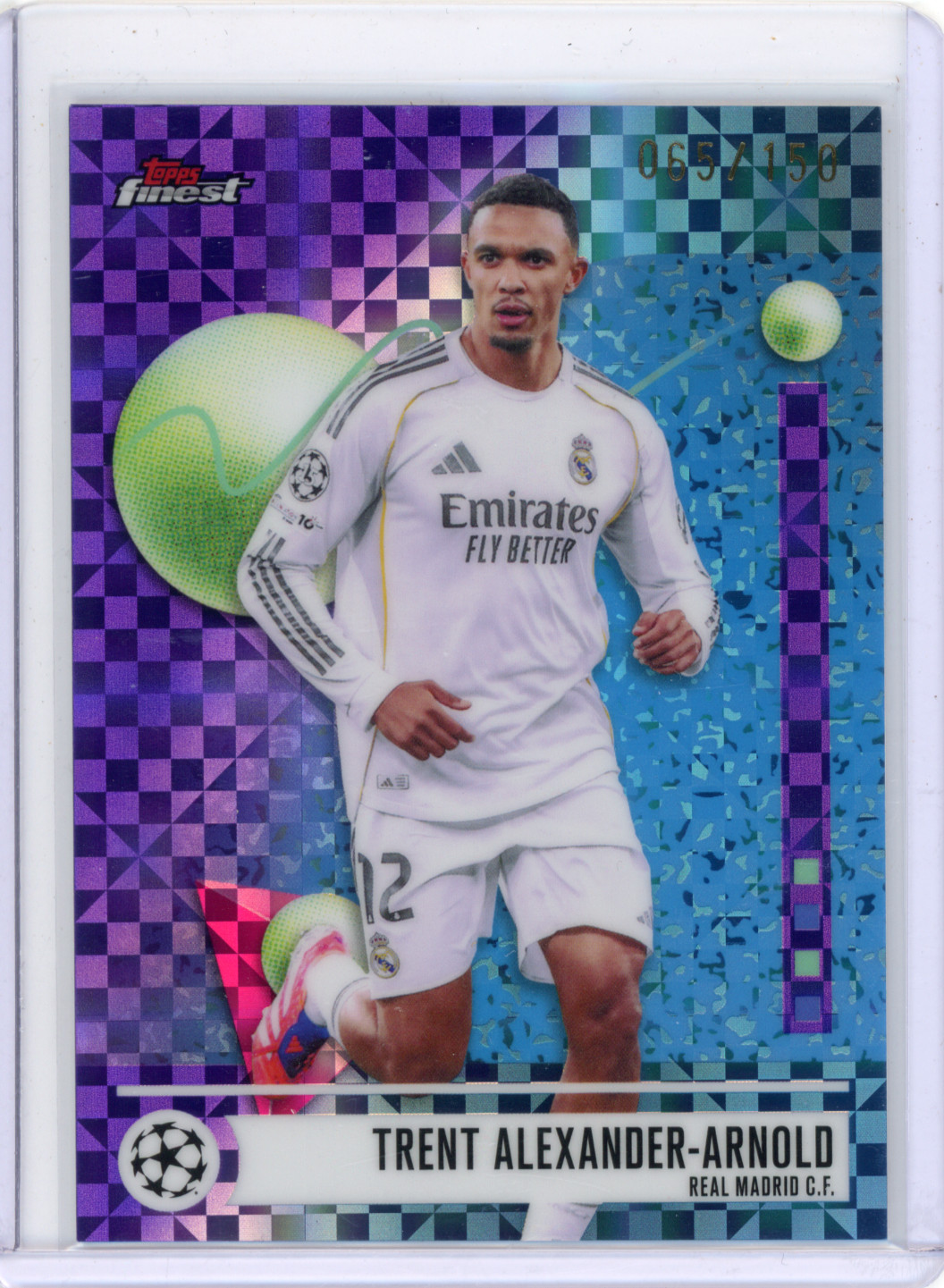 Trent Alexander-Arnold 2025-26 Topps Finest Uefa Purple Checkerboard /150 #155