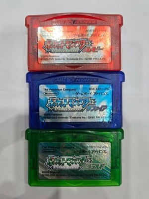 Pokemon Ruby Sapphire Emerald GBA Set Japan
