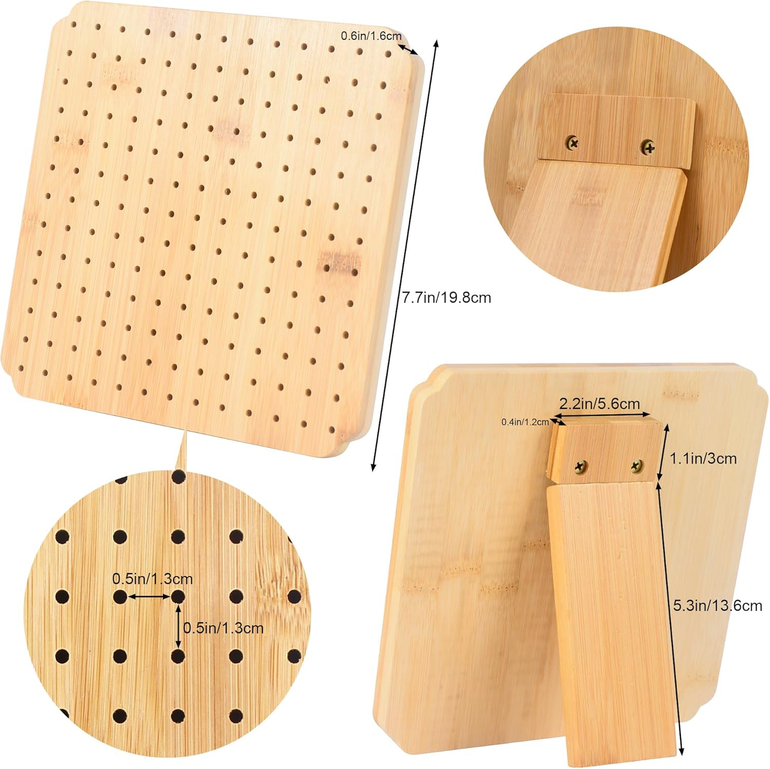 7.8 Crochet Blocking Board with 15 Pegs/Pins for Crochet Projects Accessories