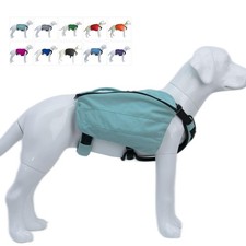 Dog Backpack for Hiking, Multifunctional Dog Day Pack Zippered Travel Dog Sad...