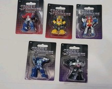 Hasbro Transformers Set of 5 Mini Figures Optimus Prime Bumblebee Megatron