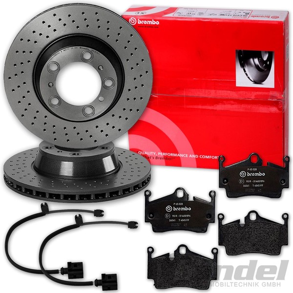 Brembo Bremsscheiben + BelÄGe Hinten FüR Porsche Boxster Cayman 981 982 718-image