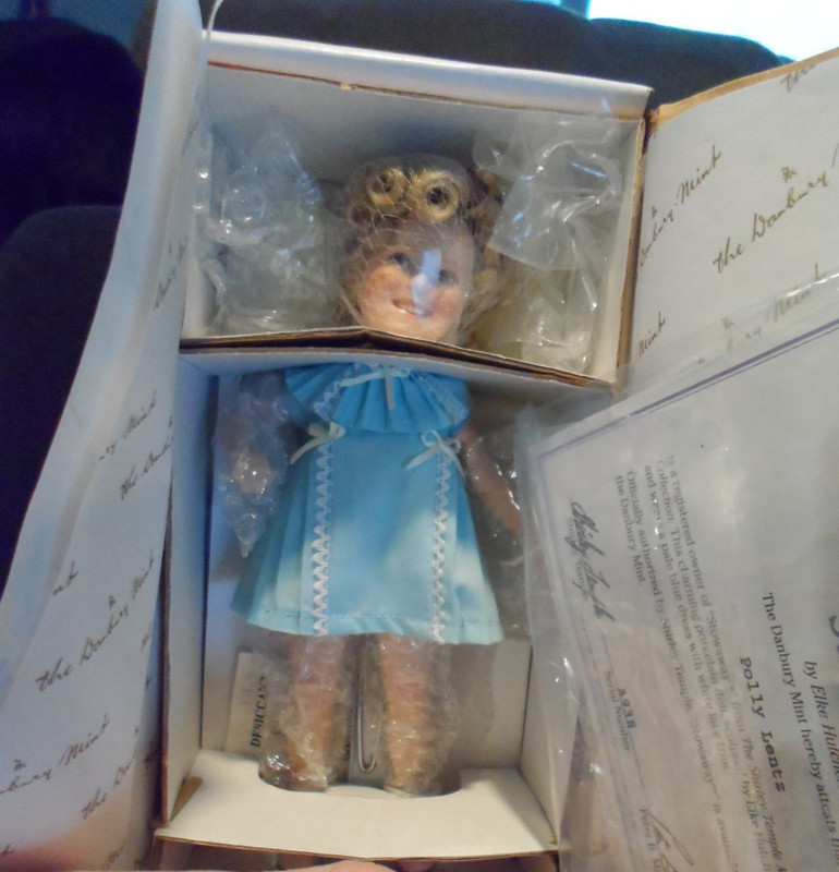 VTG 8" Shirley Temple Collectible Ceramic Doll Movie Memories Collection Lot NIB