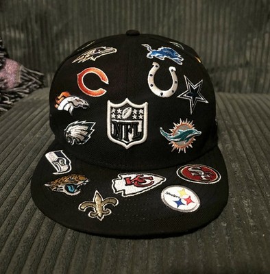 NEW ERA 59FIFTY キャップ Jロゴ 8サイズ New Era 59fifty NFL, All Over Logos Fitted Hat Includes 32 Teams