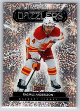 2022-23 Upper Deck Series 1 Dazzlers Orange #DZ-10 Rasmus Andersson Flames