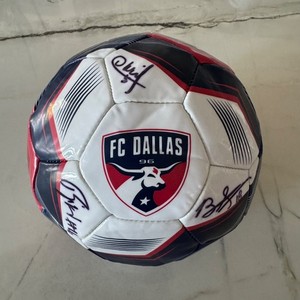MLS FC Dallas Autographed Soccer Ball 10+ Signatures