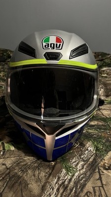 AGV K-1 #46 Valentino Rossi Racing Motorcycle Helmet Full Face Size Large L DOT