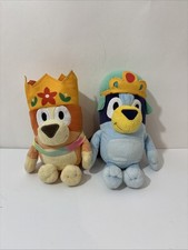Bluey Friends 8" Princess Bluey Queen Bingo Plush Lot Stuffed Animal Dog