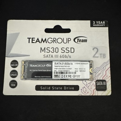 TEAMGROUP MS30 2TB SSD 3D NAND TLC M.2 2280 SATA 6Gb/s Internal