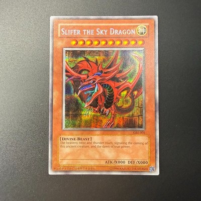 Yugioh Slifer the Sky Dragon (Secret Rare) GBI-001 Egyptian God Promo Near Mint!
