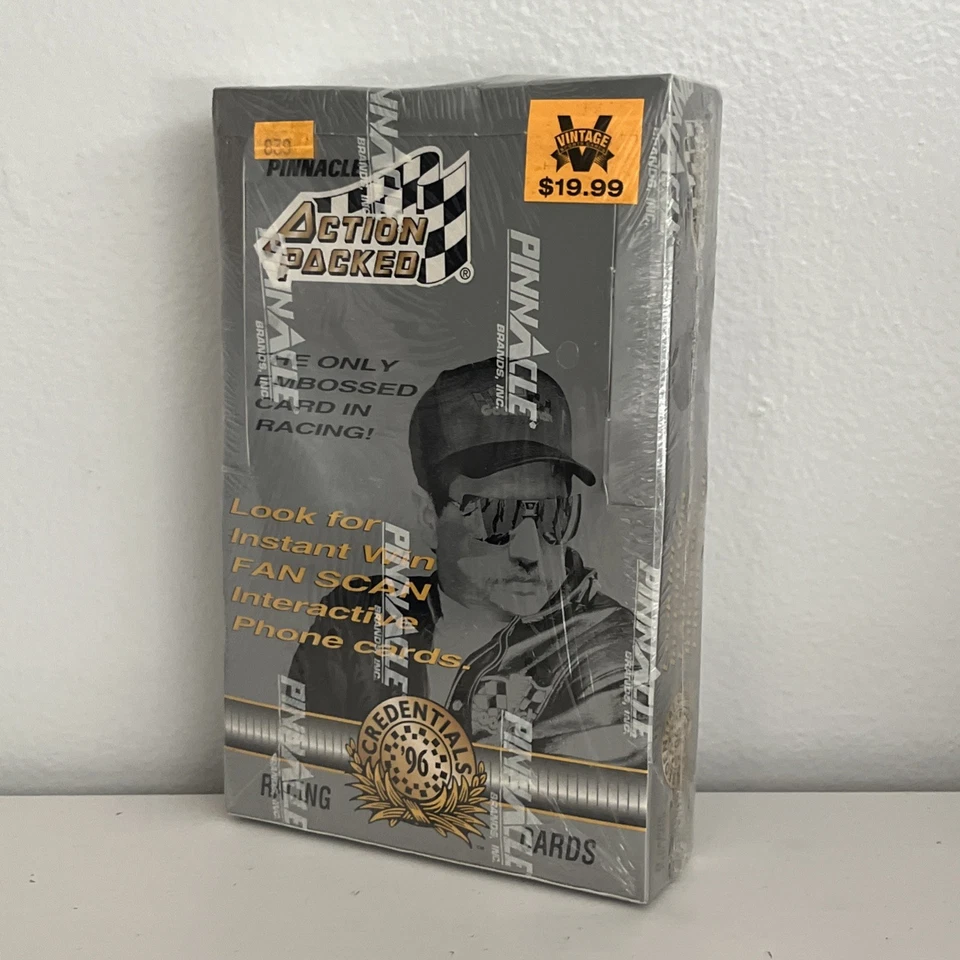 1996 Factory Sealed Pinnacle Action Packed Credentials Racing Box - 24 Packs - Image 3 of 4