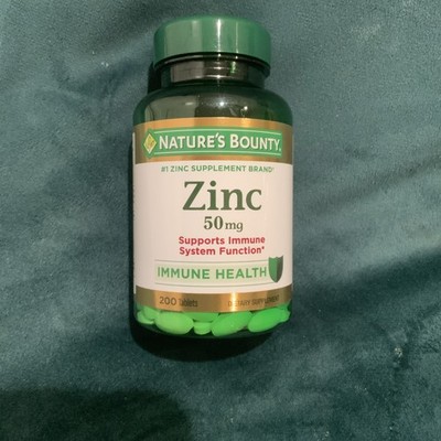 Nature s Bounty Zinc  Immune and Antioxidant Support  Dietary Supplement  50mg