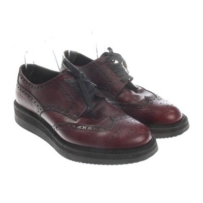 Prada Schnürschuhe 41 EUR UK 7 Rot Sehr gut