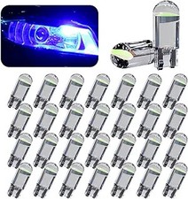 30-Pack 194 T10 168 2825 W5W COB LED Bulbs, 0.36W 12V 6000K Blue, Style: BLUE
