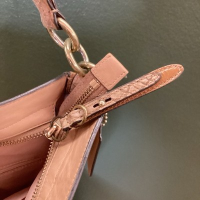 COACH Soft Colette Leather Hobo Shoulder Bag Tote Tan Camel | eBay
