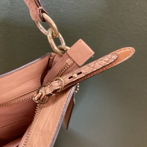Coach Hobo Schultertasche Tasche weiches Colette Leder hellbraun camel - Bild 7 von 7