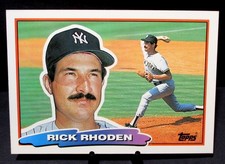 1988 TOPPS BIG Baseball Card # 108 RICK RHODEN New York Yankees
