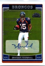 2006 Topps Chrome #263 Brandon Marshall Rookie Autographs