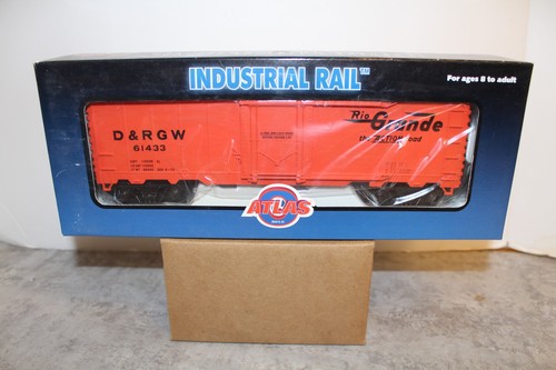 ATLAS INDUSTRIAL RAIL SPUR O-27 RIO GRANDE BOX CAR # 61433 NEU IN BOX | Zustand: New